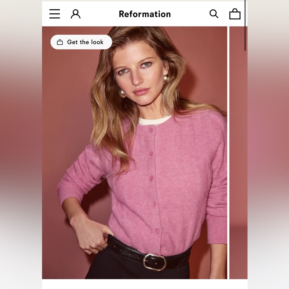 Reformation Rose Cardigan Sweater